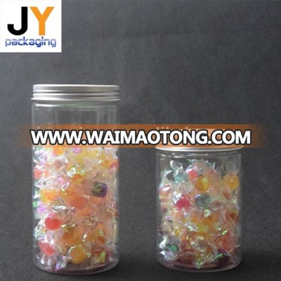 Factory price PET plastic jar food grade cans with screw caps