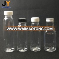 Transparent PET Juice Bottle Beverage Bottle with Tamperproof Cap